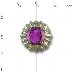 ale269 Amethyst Bracelet Slide 